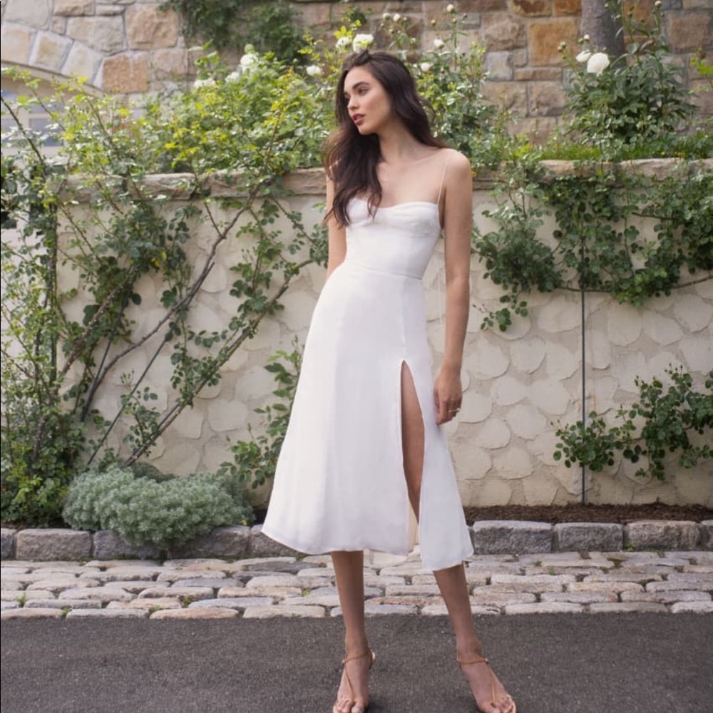 Reformation Juliette Dress in Ivory Size 4